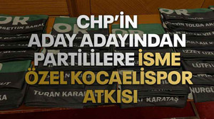 CHP’nin aday adayından partililere isme özel Kocaelispor atkısı